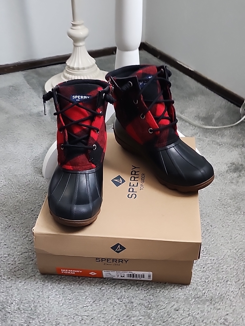 Plaid Rain Boots